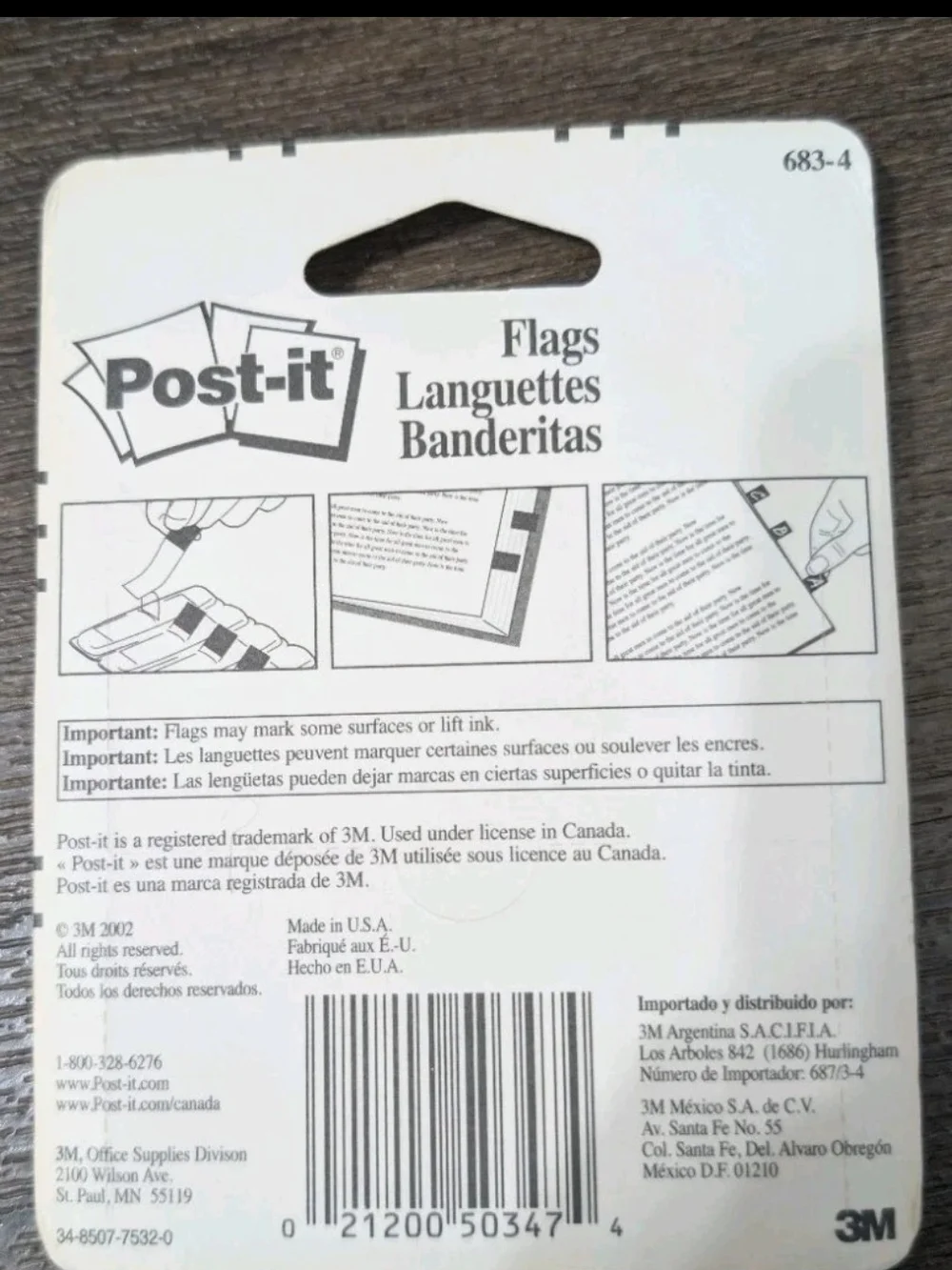 Post-it Flags 3M, VTG 2002 New 140 Count, Made In The USA , Read Description